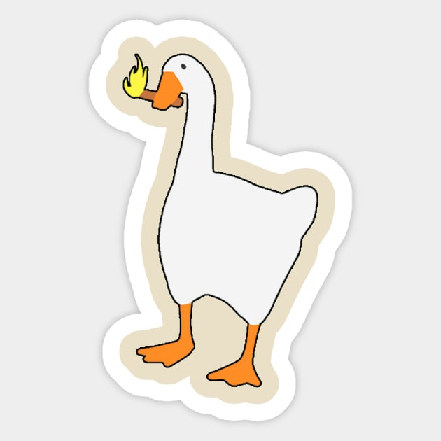 Goose Sticker by lanaflowerz